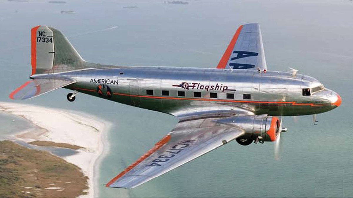 American Airlines Douglas DC-3 plane